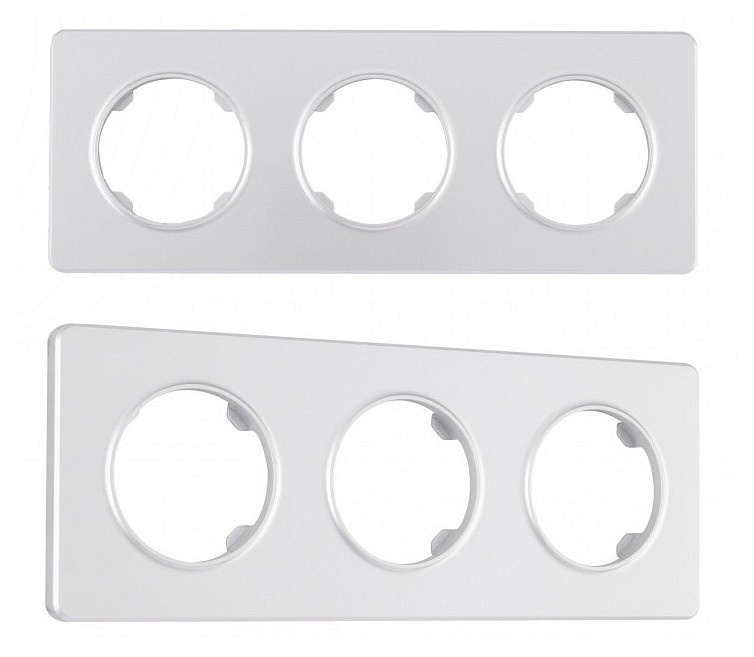 Рамка на 3 поста arte milano am-502.15 502.15-3.silver