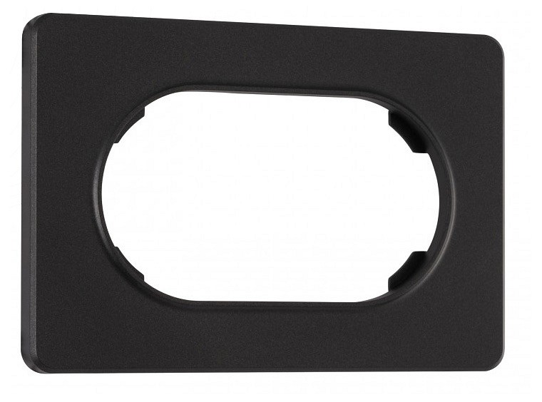 Рамка для двойной розетки arte milano am-502.15 502.15-double.black