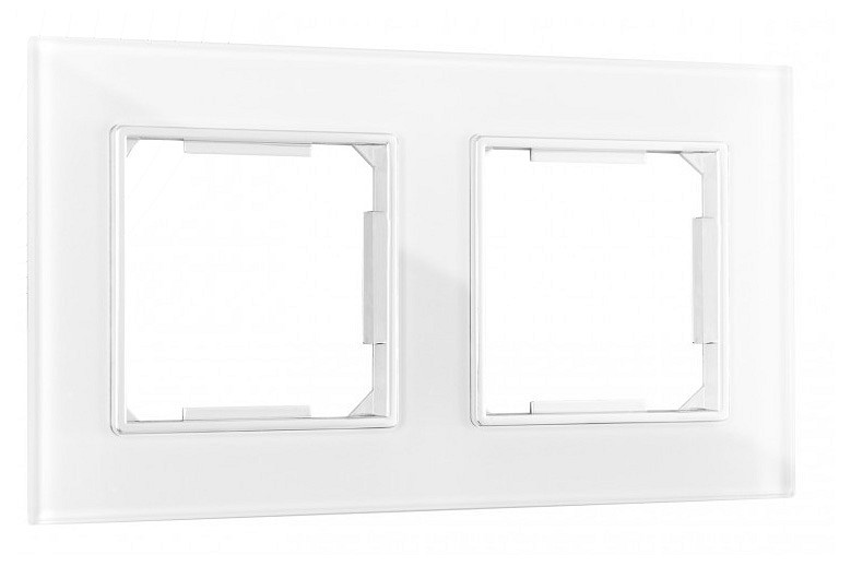 Рамка на 2 поста arte milano am-503.02 503.02-2.white