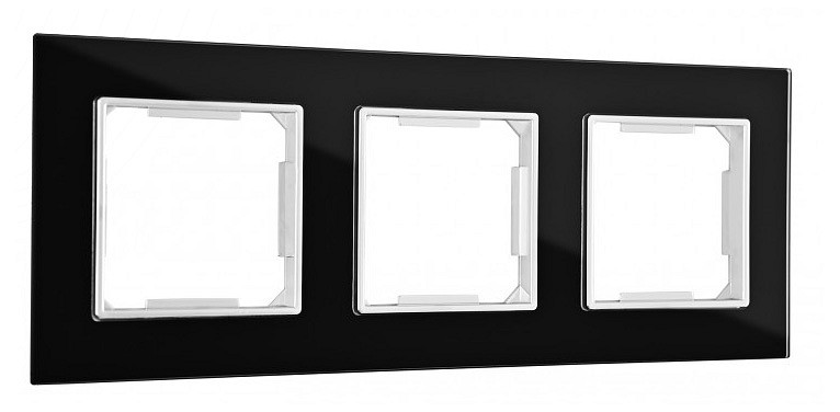 Рамка на 3 поста arte milano am-503.02 503.02-3.black