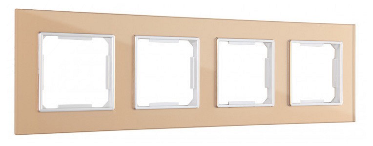 Рамка на 4 поста arte milano am-503.02 503.02-4.shampan