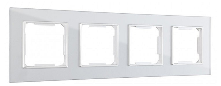 Рамка на 4 поста arte milano am-503.02 503.02-4.silver