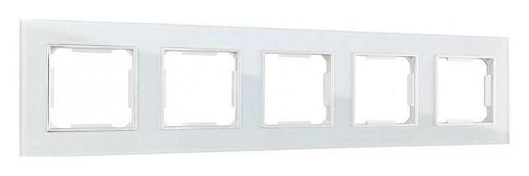 Рамка на 5 постов arte milano am-503.02 503.02-5.white