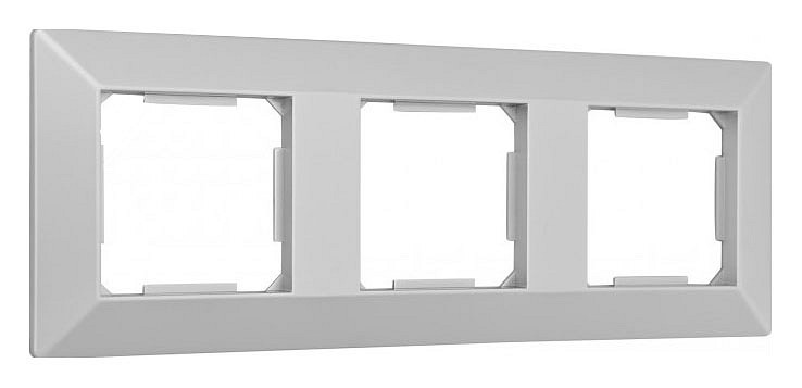 Рамка на 3 поста arte milano am-503.03 503.03-3.silver