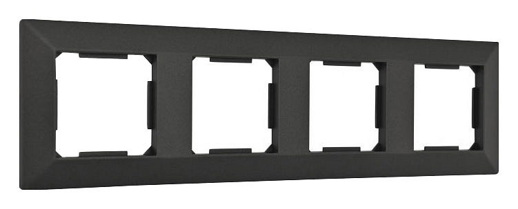 Рамка на 4 поста arte milano am-503.03 503.03-4.black