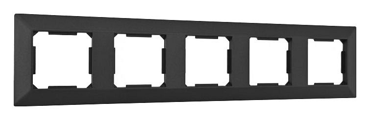 Рамка на 5 постов arte milano am-503.03 503.03-5.black