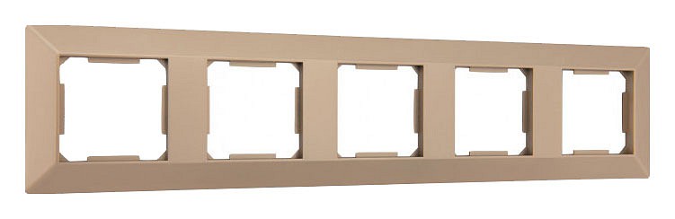 Рамка на 5 постов arte milano am-503.03 503.03-5.shampan