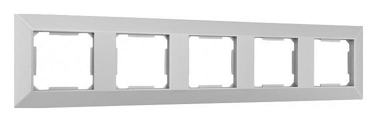 Рамка на 5 постов arte milano am-503.03 503.03-5.silver