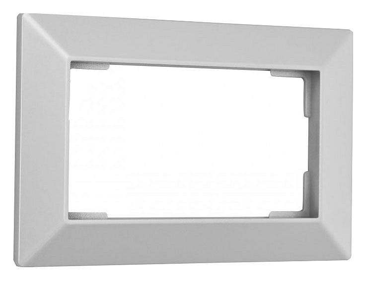 Рамка для двойной розетки arte milano am-503.03 503.03-double.silver