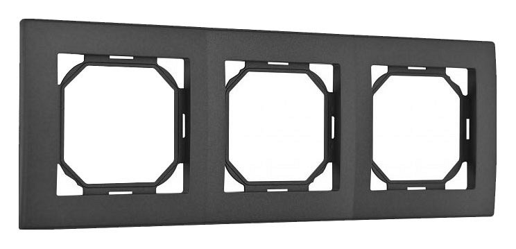 Рамка на 3 поста arte milano am-503.06 503.06-3.black