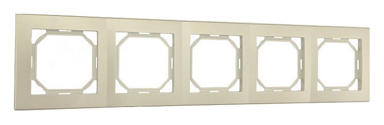 Рамка на 5 постов arte milano am-503.06 503.06-5.shampan