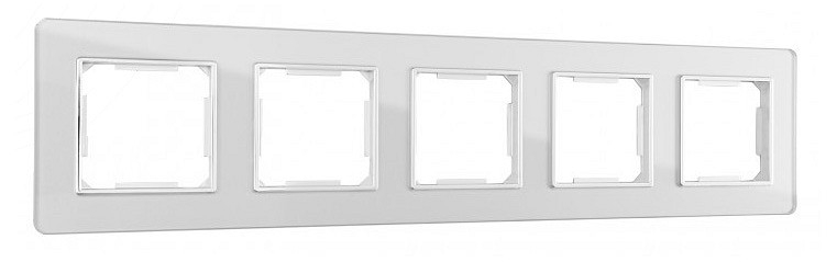 Рамка на 5 постов arte milano am-503.14 503.14-5.silver