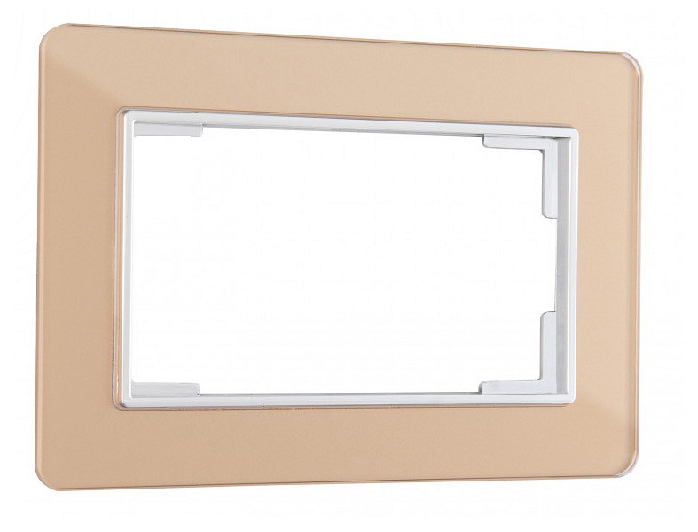 Рамка для двойной розетки arte milano am-503.14 503.14-double.shampan