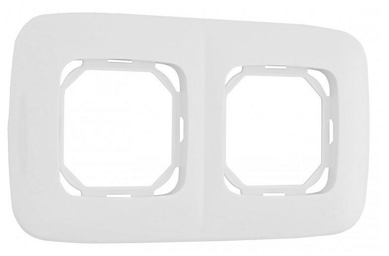 Рамка на 2 поста arte milano am-505.05 505.05-2.white