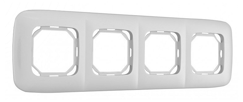 Рамка на 4 поста arte milano am-505.05 505.05-4.silver