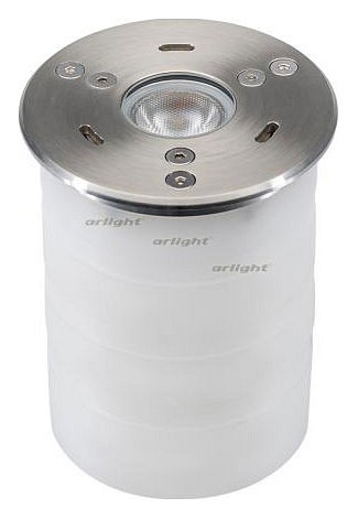 Встраиваемый в дорогу светильник arlight kt-aqua-r85-7w warm3000 (sl, 25 deg, 12v) 024938