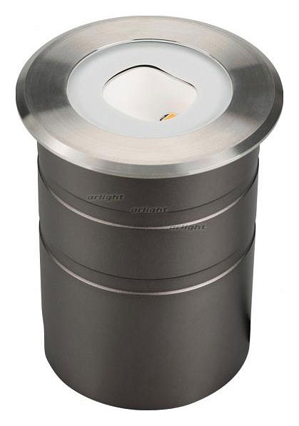 Встраиваемый в дорогу светильник arlight ltd-ground-tilt-r80-9w warm3000 (sl, 60 deg, 230v) 024950