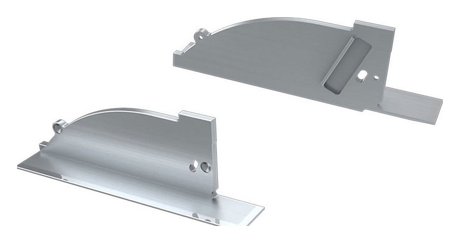 Заглушка для профиля с отверстием правая arlight alm 026792