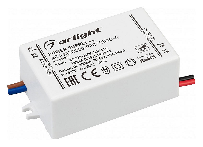 Блок питания с проводом arlight arj 028279