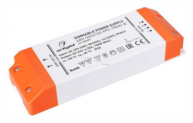 Блок питания arlight arv-sn24150-pfc-triac-b 029493