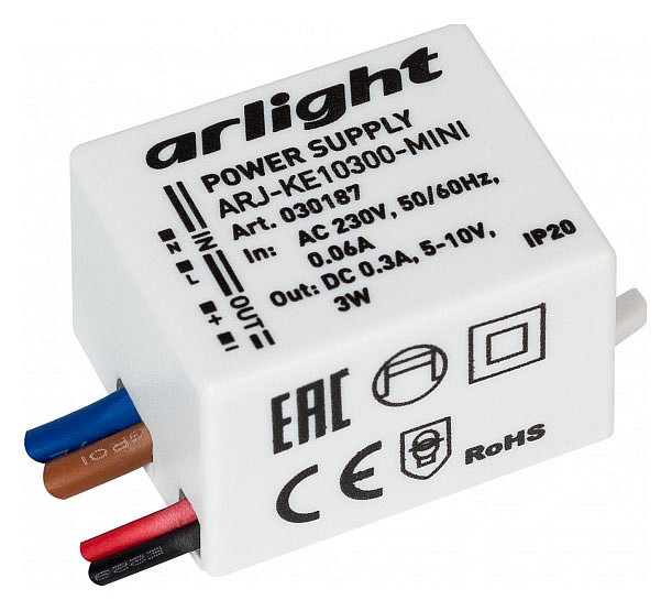 Блок питания с проводом arlight arj 30187