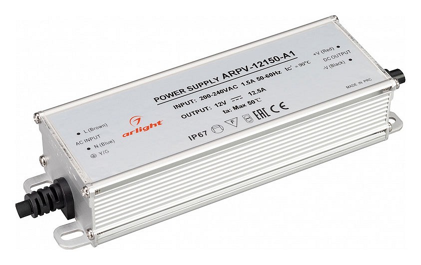 Блок питания с проводом arlight arpv 034206
