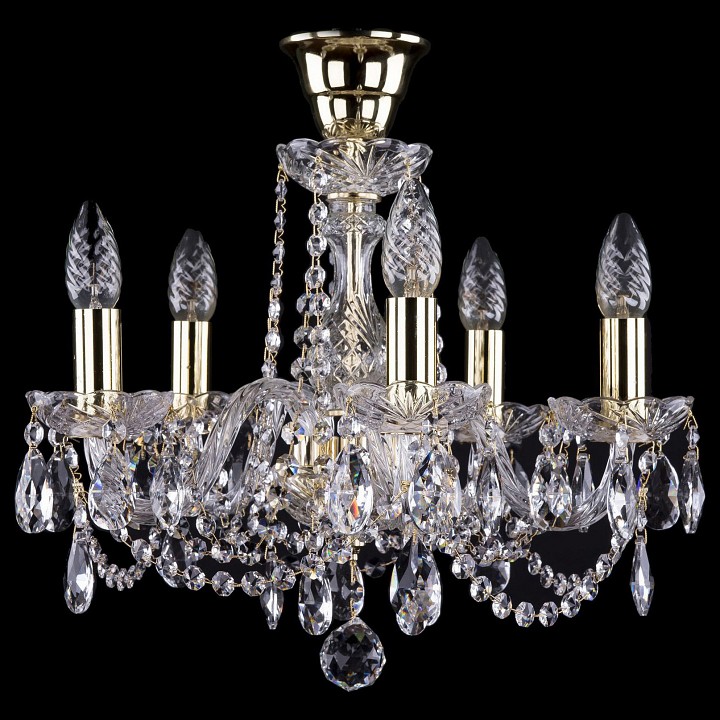 Подвесная люстра bohemia ivele crystal 1402 1402/5/141/g/tube