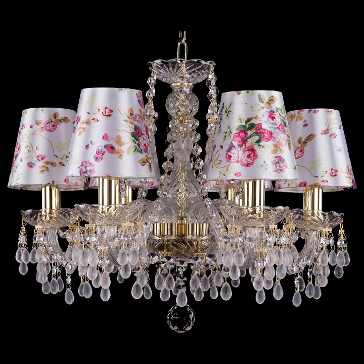 Подвесная люстра bohemia ivele crystal 1410 1410/6/160/g/v0300/sh28