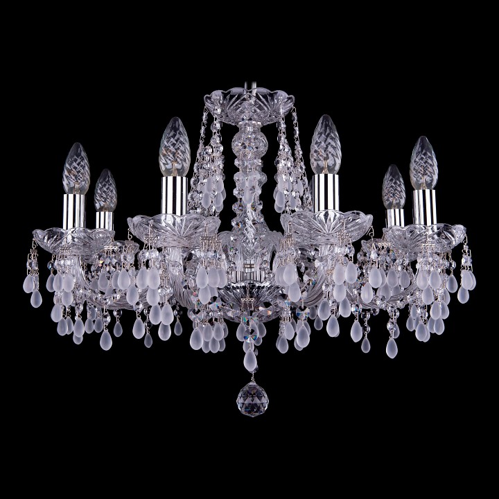 Подвесная люстра bohemia ivele crystal 1410 1410/8/195/ni/v0300