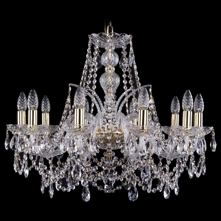 Подвесная люстра bohemia ivele crystal 1411 1411/10/240/g