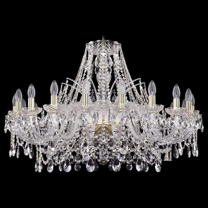 Подвесная люстра bohemia ivele crystal 1411 1411/20/360/g