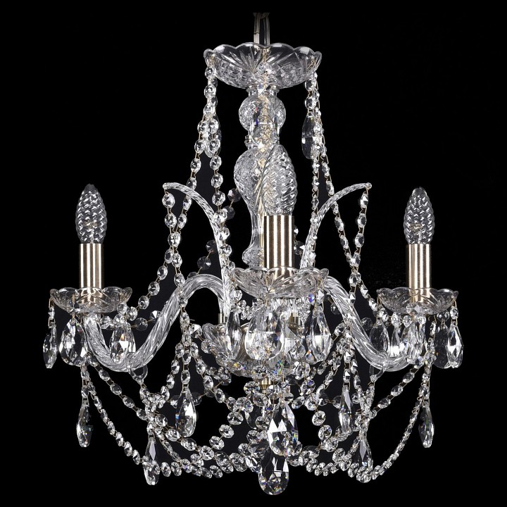 Подвесная люстра bohemia ivele crystal 1411 1411/3/160/pa