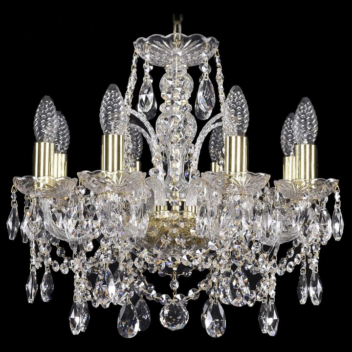 Подвесная люстра bohemia ivele crystal 1411 1411/8/141/g