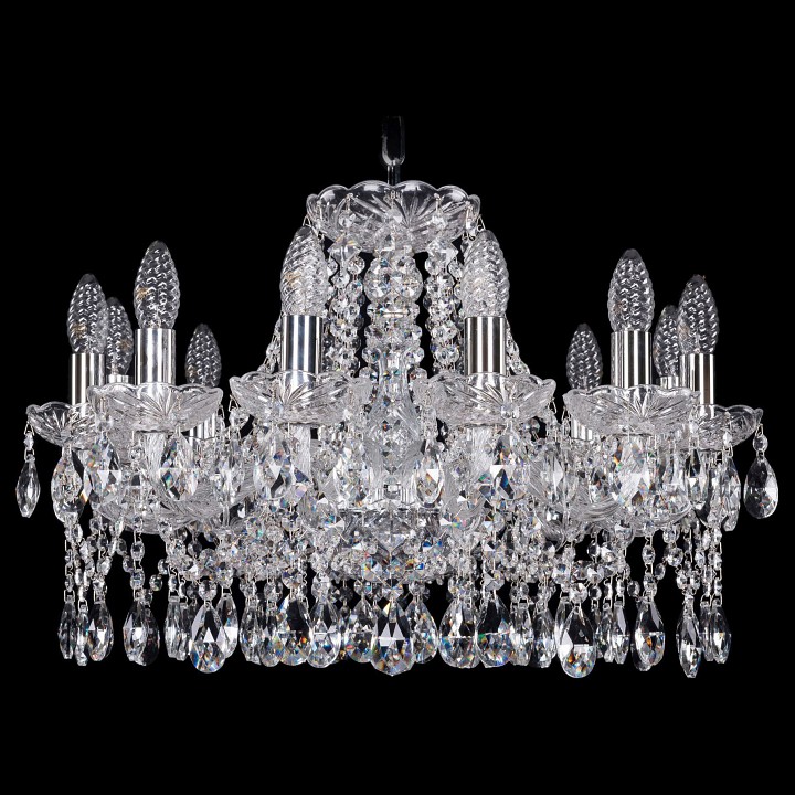Подвесная люстра bohemia ivele crystal 1413 1413/12/200/ni