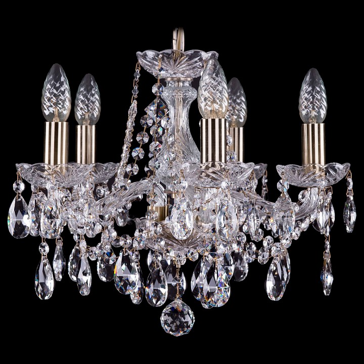 Подвесная люстра bohemia ivele crystal 1413 1413/5/141/pa