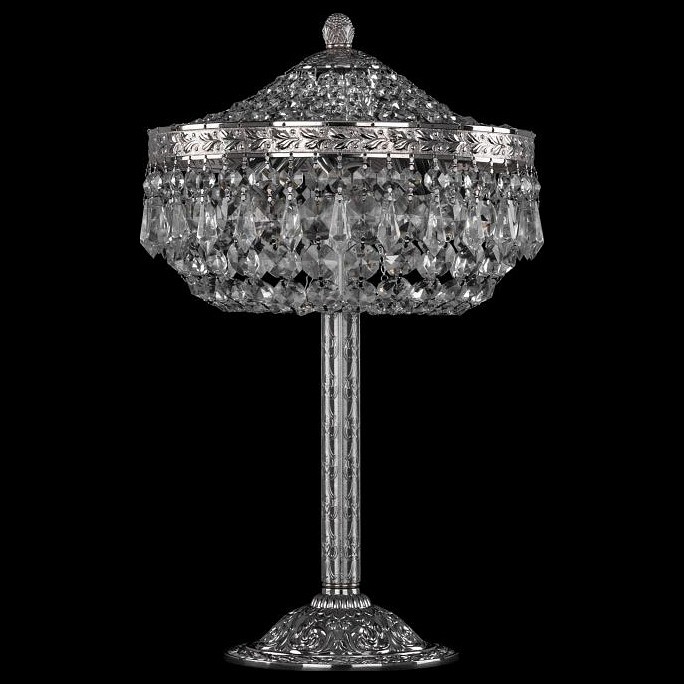 Настольная лампа декоративная bohemia ivele crystal 1901 19011l6/25iv ni