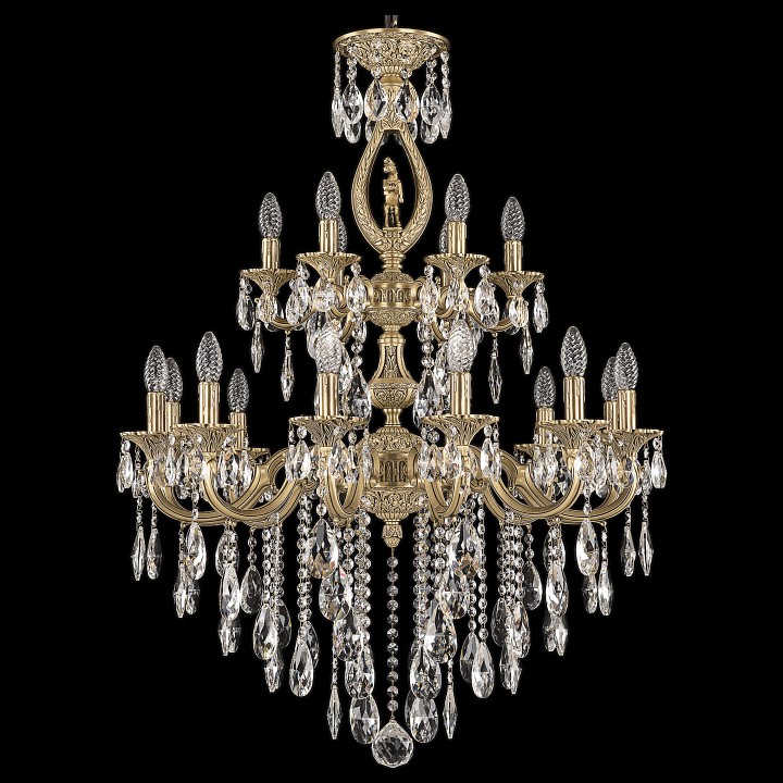 Подвесная люстра bohemia ivele crystal 7201 72401/12+6/250/2d b fp fh1m