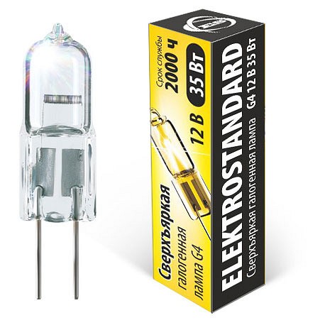 Лампа галогеновая elektrostandard g4 12v g4 35вт 2700k a025173