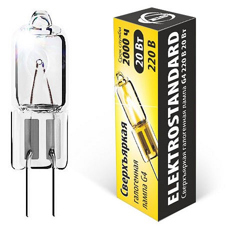 Лампа галогеновая elektrostandard g4 220v g4 20вт 2700k a025174