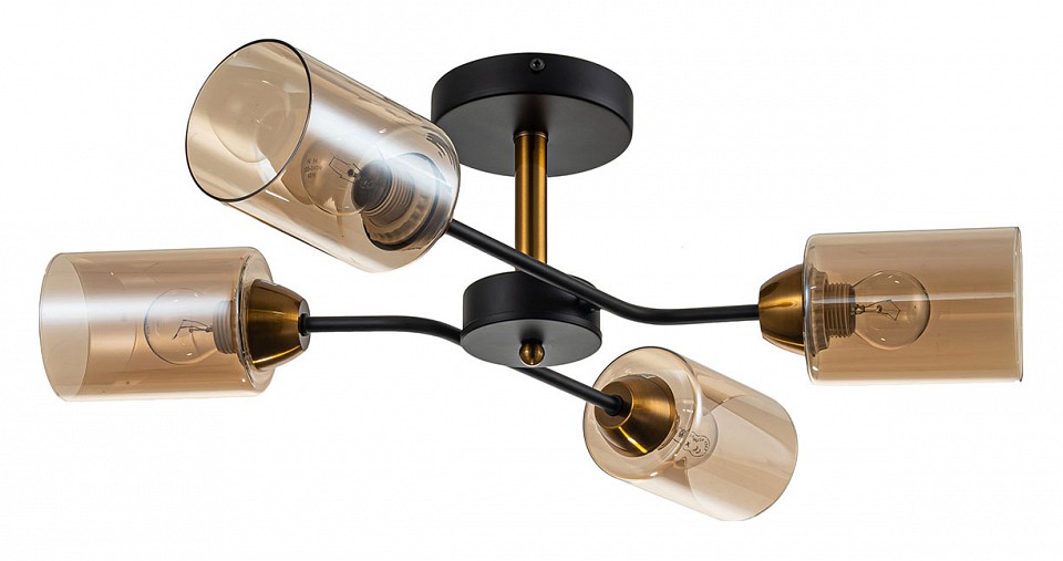 Люстра на штанге escada vertigo 1131/4p black/gold