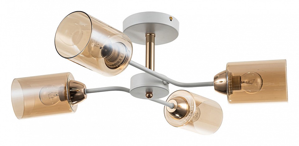 Люстра на штанге escada vertigo 1131/4p white/gold
