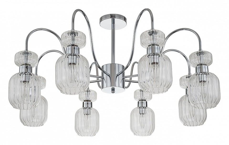 Люстра на штанге escada gloss 1141/8pl chrome/clear