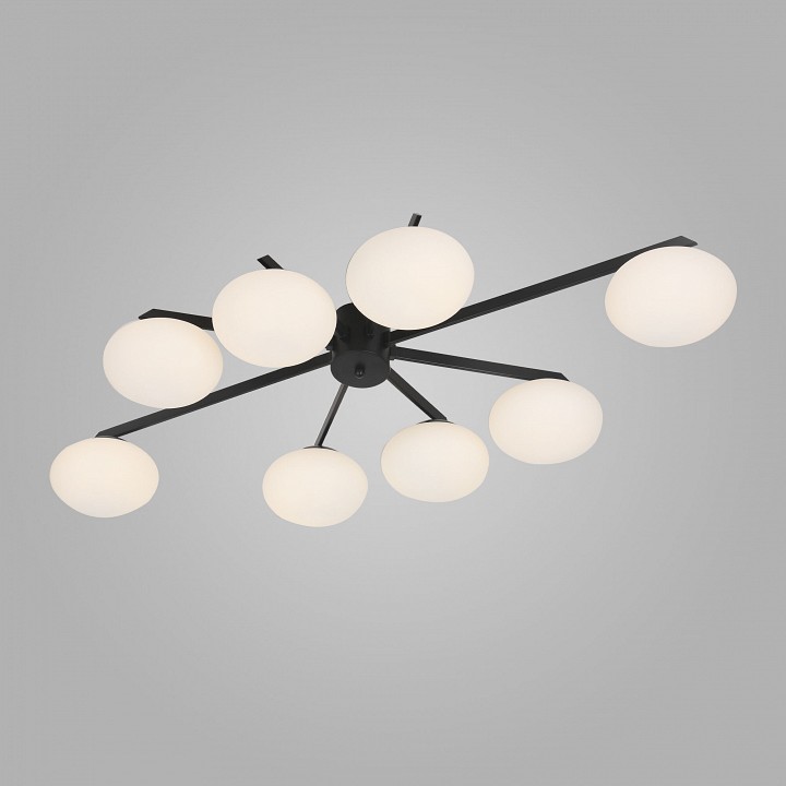 Потолочная люстра eurosvet opaline 70220/8 черный