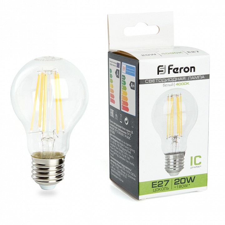 Лампа светодиодная feron lb-620 e27 20вт 4000k 38246