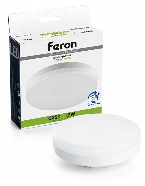 Лампа светодиодная feron lb-456 gx53 12вт 4000k 51065