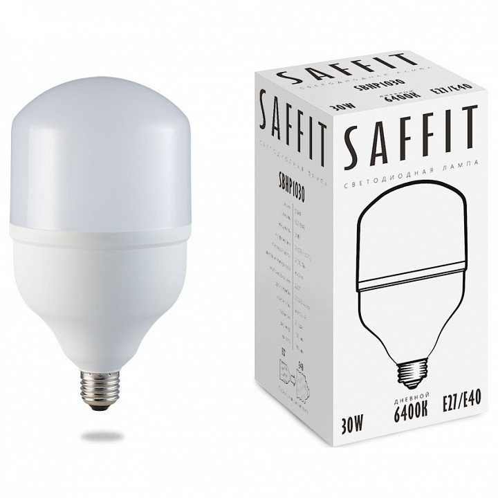 Лампа светодиодная feron saffit sbhp1030 e27-e40 30вт 6400k 55091