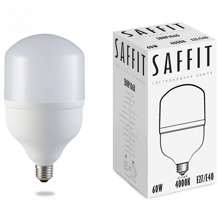 Лампа светодиодная feron saffit sbhp1060 e27-e40 60вт 4000k 55096