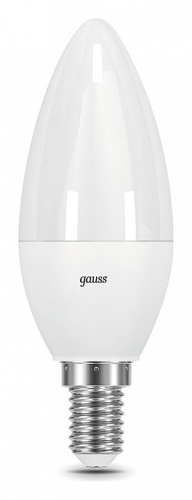 Лампа светодиодная gauss свеча e14 7вт 6500k 103101307-d