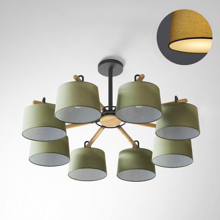 Люстра на штанге imperiumloft even green even01