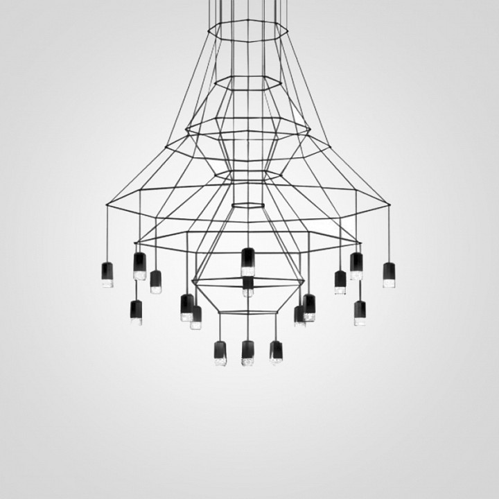 Подвесная люстра imperiumloft vibia wireflow 40, 1635